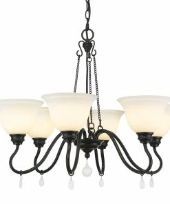 Golden Lighting Donya Chandelier American Farmhouse
