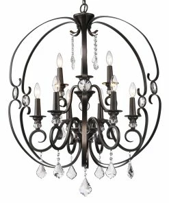 Golden Lighting Ella 2 Tier - 9 Light Chandelier American Farmhouse
