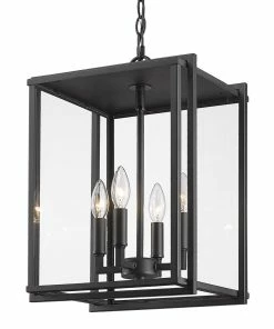 Golden Lighting Tribeca 4 Light Pendant - Outdoor American Farmhouse