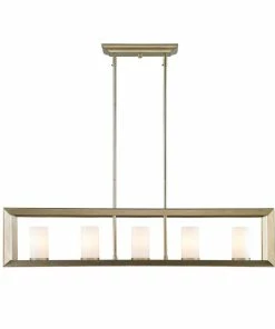 Discount 😉 Golden Lighting Smyth 5 Light Linear Pendant American Farmhouse ⌛ 41 Golden Lighting Smyth 5 Light Linear Pendant American Farmhouse