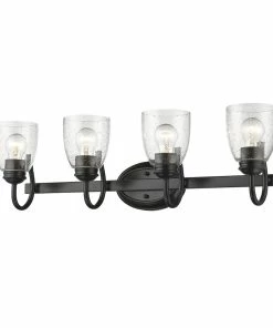 Brand new 🎉 Golden Lighting Parrish 4 Light Bath Vanity American Farmhouse 👏 7 Golden Lighting Parrish 4 Light Bath Vanity American Farmhouse