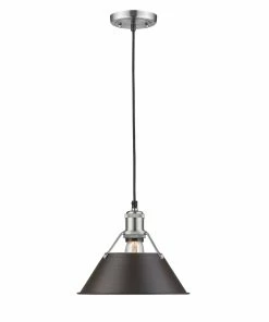 Budget ๐ฏ Golden Lighting Orwell Medium Pendant - 10" American Farmhouse ๐งจ 16 Golden Lighting Orwell Medium Pendant - 10
