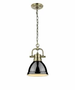 Golden Lighting Transitional Looks Duncan Mini Pendant With Chain - Closeout
