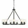 Golden Lighting Monroe 9 Light Chandelier American Farmhouse