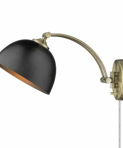 Golden Lighting Rey 1 Light Articulating Wall Sconce