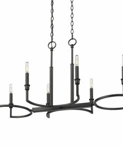 Golden Lighting American Farmhouse Ellyn Linear Pendant
