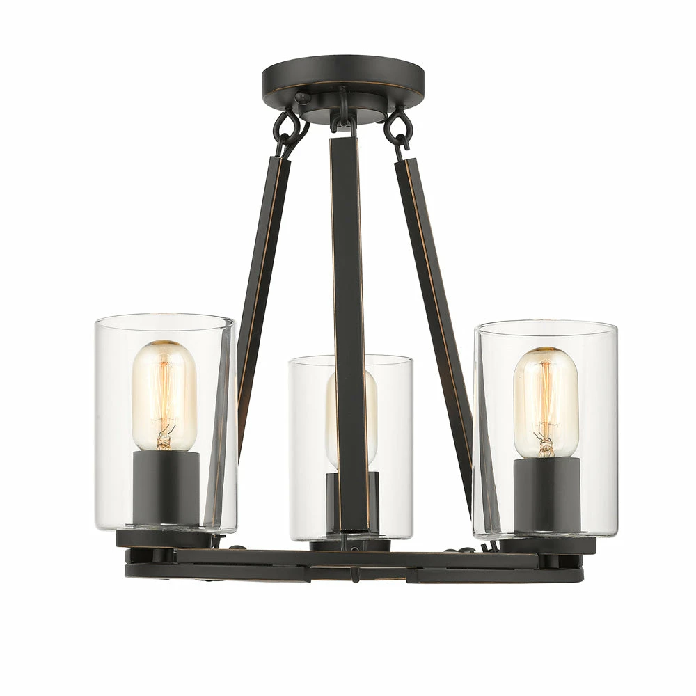 Promo 👍 Golden Lighting Monroe 3 Light Chandelier (Convertible) - Closeout 👍 5 Golden Lighting Monroe 3 Light Chandelier (Convertible) - Closeout
