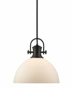 Cheapest 👍 Golden Lighting American Farmhouse Hines 1 Light Large Pendant 👍 36 Golden Lighting American Farmhouse Hines 1 Light Large Pendant