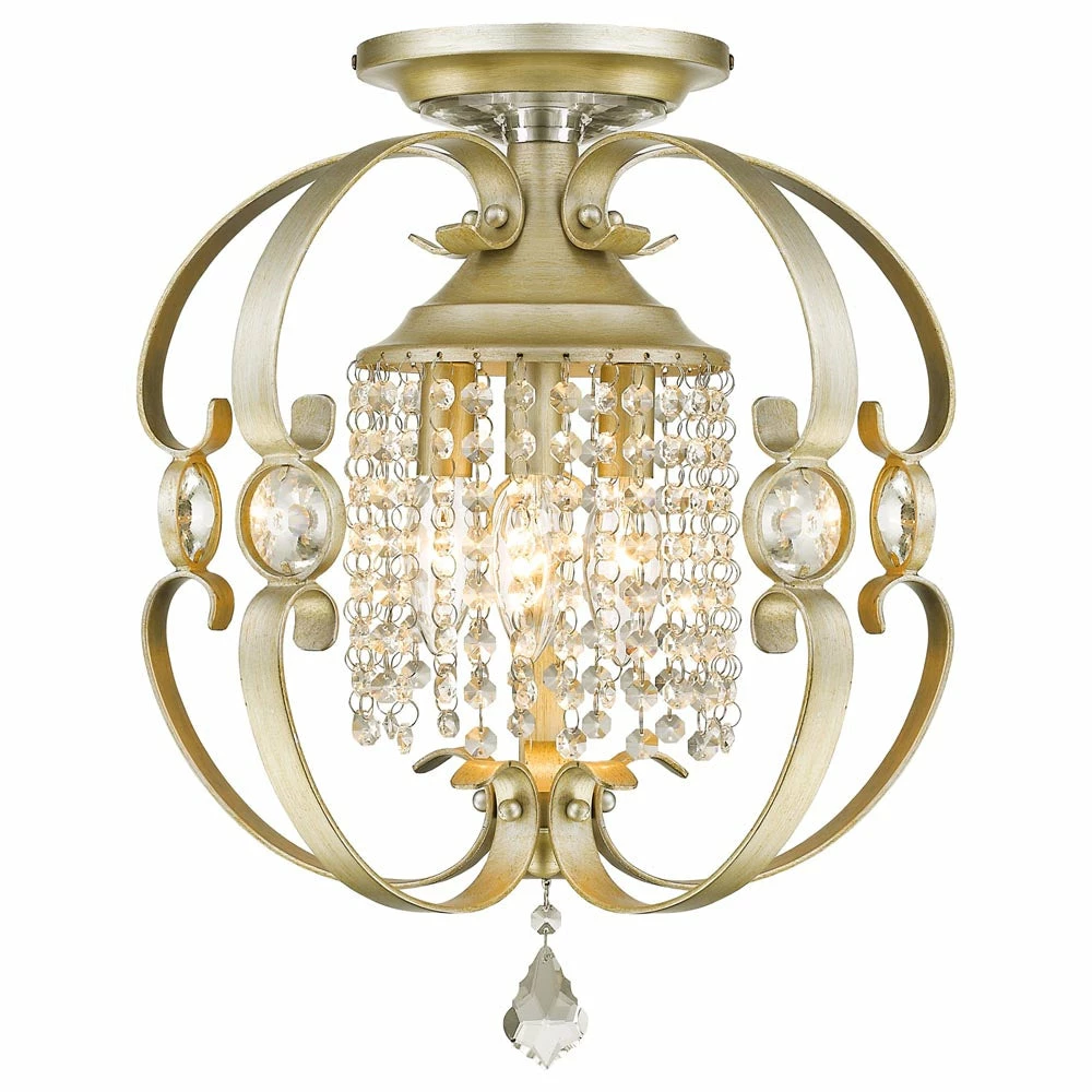 Wholesale ⌛ Golden Lighting Ella Semi-Flush (Convertible) American Farmhouse ❤️ 6 Golden Lighting Ella Semi-Flush (Convertible) American Farmhouse