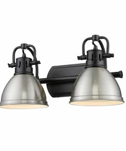 New ✨ Golden Lighting Duncan 2 Light Bath Vanity 👍 167 Golden Lighting Duncan 2 Light Bath Vanity