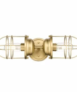 Golden Lighting American Farmhouse Seaport 2 Light Wall Sconce
