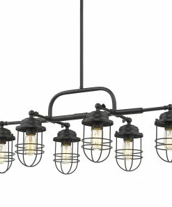 Golden Lighting American Farmhouse Seaport Linear Pendant