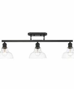 Golden Lighting Carver 3 Light Semi-Flush American Farmhouse