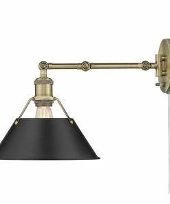 Golden Lighting Transitional Looks Orwell 1 Light Articulating Wall Sconce