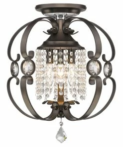 Golden Lighting Ella Semi-Flush (Convertible) American Farmhouse