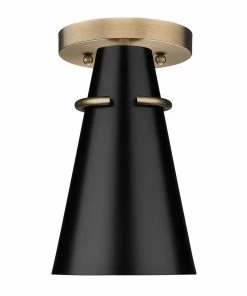 Golden Lighting Reeva 1 Light Semi-Flush