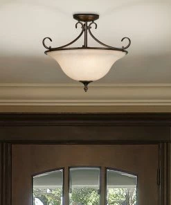 Golden Lighting Homestead Semi-Flush (Convertible) American Farmhouse