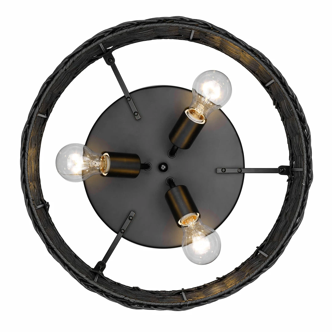 Wholesale ๐คฉ Golden Lighting Erma Flush Mount American Farmhouse โจ 6 Golden Lighting Erma Flush Mount American Farmhouse