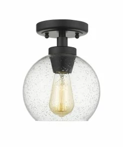 Golden Lighting Galveston Flush Mount American Farmhouse