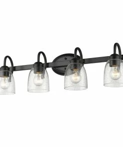 Golden Lighting Parrish 4 Light Bath Vanity American Farmhouse