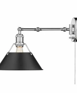 Golden Lighting Transitional Looks Orwell 1 Light Articulating Wall Sconce