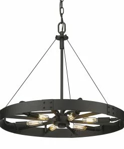 Golden Lighting American Farmhouse Vaughn Medium Pendant