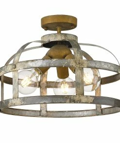 Golden Lighting Bavaria Semi-Flush Transitional Looks