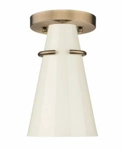 Golden Lighting Reeva 1 Light Semi-Flush