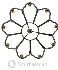 Golden Lighting American Farmhouse Saxon 9 Light Chandelier