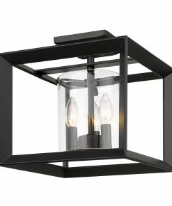 Golden Lighting Smyth 12" Semi-Flush (Low Profile) American Farmhouse