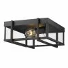 Golden Lighting American Farmhouse Tribeca Flush Mount - Outdoor