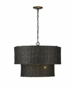 Golden Lighting Erma 6 Light Chandelier American Farmhouse