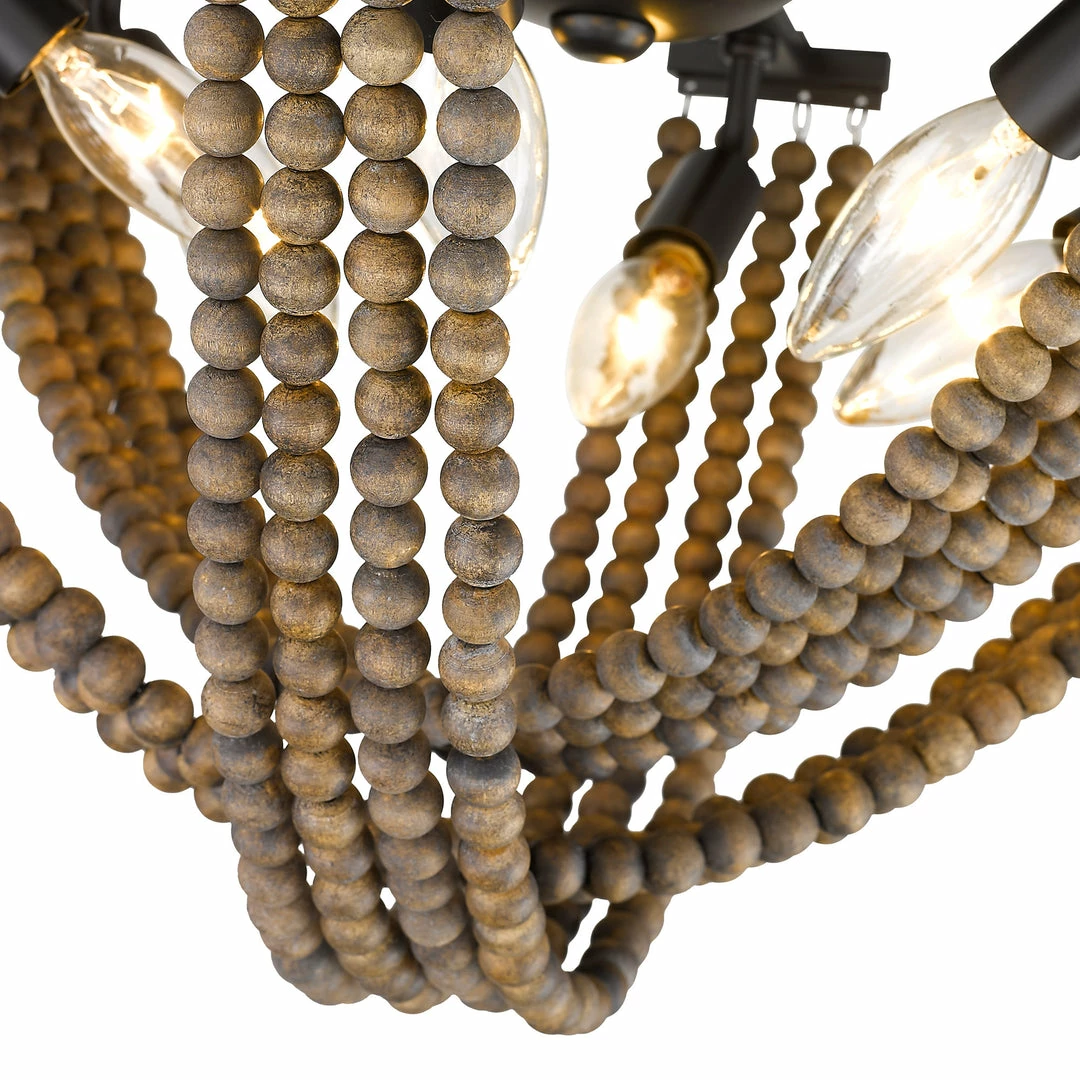 Cheapest ๐ Golden Lighting American Farmhouse Samba 6 Light Semi-Flush - Closeout ๐ 16 Golden Lighting American Farmhouse Samba 6 Light Semi-Flush - Closeout