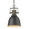 Golden Lighting Quarry 1 Light Pendant American Farmhouse