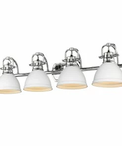 Golden Lighting Duncan 4 Light Bath Vanity American Farmhouse