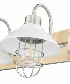 Golden Lighting American Farmhouse Fraser 3 Light Bath Vanity