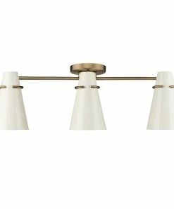 Hot Sale ๐ Golden Lighting Reeva 3 Light Semi-Flush American Farmhouse โญ 14 Golden Lighting Reeva 3 Light Semi-Flush American Farmhouse
