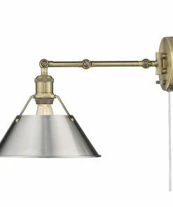 Golden Lighting Transitional Looks Orwell 1 Light Articulating Wall Sconce