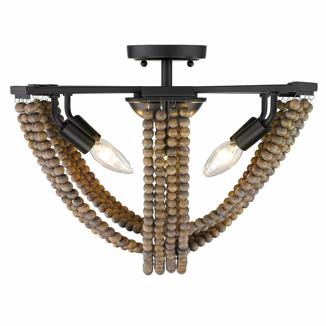 Cheapest ๐ Golden Lighting American Farmhouse Samba 6 Light Semi-Flush - Closeout ๐ 14 Golden Lighting American Farmhouse Samba 6 Light Semi-Flush - Closeout