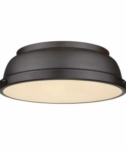 Top 10 💯 Golden Lighting Transitional Looks Duncan 14" Flush Mount 🥰 171 Golden Lighting Transitional Looks Duncan 14