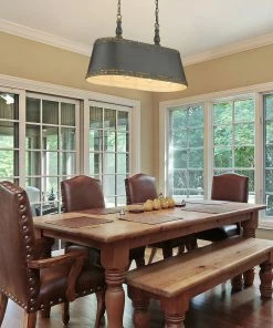 Golden Lighting Hemlock Linear Pendant American Farmhouse