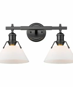 Golden Lighting American Farmhouse Orwell 2 Light Bath Vanity