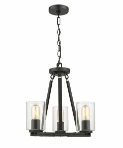 Golden Lighting Monroe 3 Light Chandelier (Convertible) - Closeout