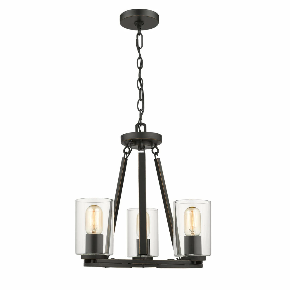 Promo 👍 Golden Lighting Monroe 3 Light Chandelier (Convertible) - Closeout 👍 3 Golden Lighting Monroe 3 Light Chandelier (Convertible) - Closeout