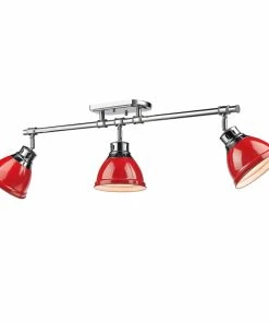 Golden Lighting Duncan Semi-Flush - Track Light - Closeout American Farmhouse