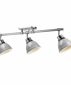 Golden Lighting Duncan Semi-Flush - Track Light - Closeout American Farmhouse