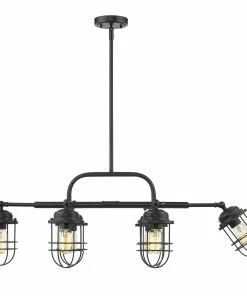 Golden Lighting American Farmhouse Seaport Linear Pendant