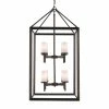 Golden Lighting Smyth 8 Light Pendant (Gunmetal Bronze & Opal Glass) - Closeout American Farmhouse