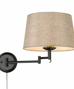 Golden Lighting American Farmhouse Eleanor 1 Light Articulating Wall Sconce