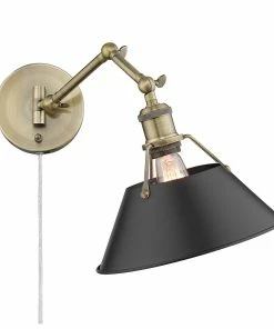 Golden Lighting Transitional Looks Orwell 1 Light Articulating Wall Sconce